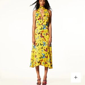 Mirae Paris butterfly wrap dress new w/ tags! Sz0